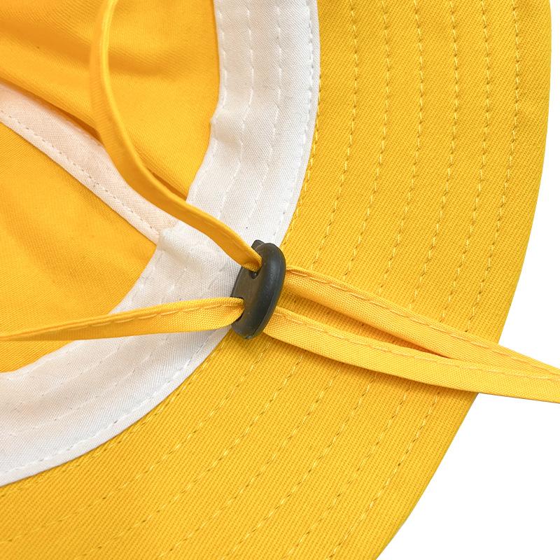 Sun Bucket Hat Summer Cute Little Grass Adjustable UPF 50+ Travel Cap Funny Yellow Sun Protection Beach Wide Brim Fisherman Caps