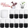 50/100 Stück erdeloser hydroponischer Anzuchschwamm Runder Pflanzschwamm Hydroponischer Schwamm Gemüse Blumen Setzlingsschale