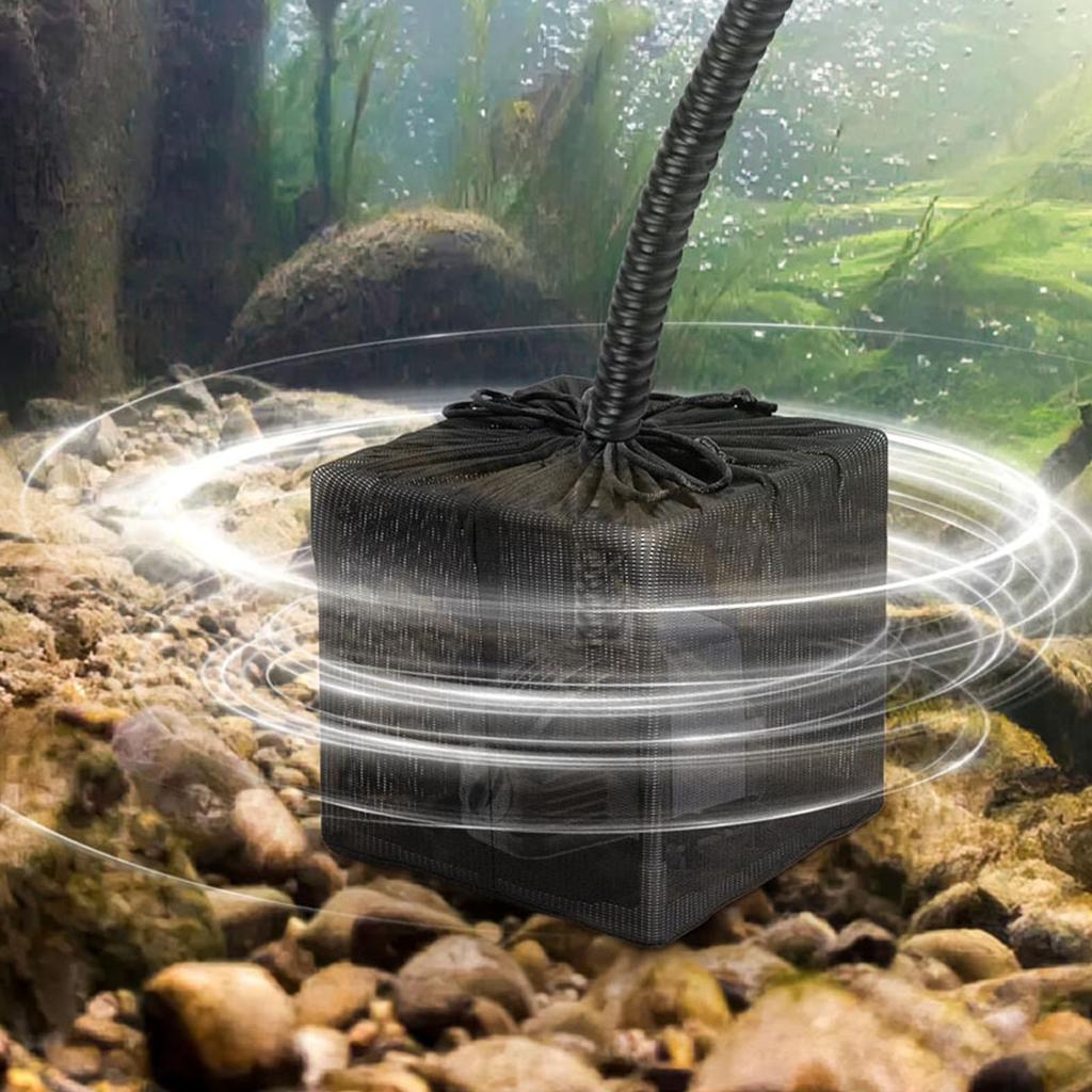 Pump Barrier Bag Replacement Pond Pump Bag Mesh Filter Bag Anti-Clogging Cover with Drawstring Fine Mesh Screen
