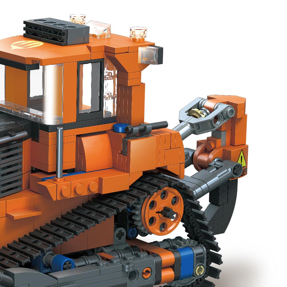 Non-Toxic Building Sets 928 Pcs Loader Building Blocks Construction Bulldozer Heavy-Duty Engineering Vehicles Gift Toy For Kids Gifts