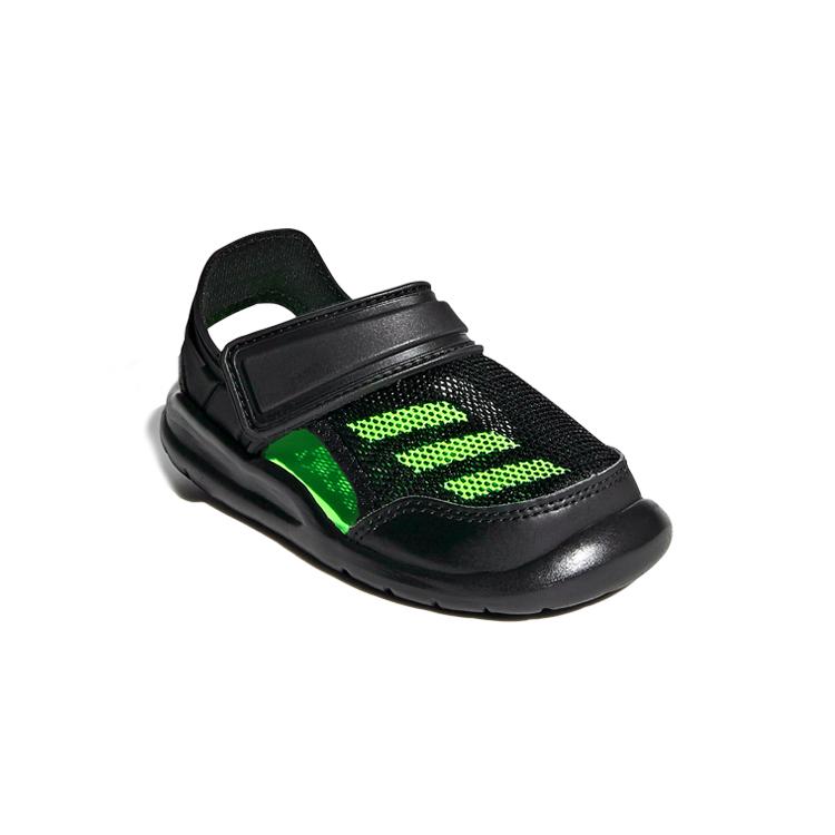 adidas Fortaswim Slip Resistant Anti Kick Cushioning Low Top Baby & Toddler Shoes Black Infant And Toddler FV8860