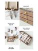 Walnut Three-Layer Jewelry Box: Dustproof & Moisture-Proof Storage for Earrings, Rings, Bracelets