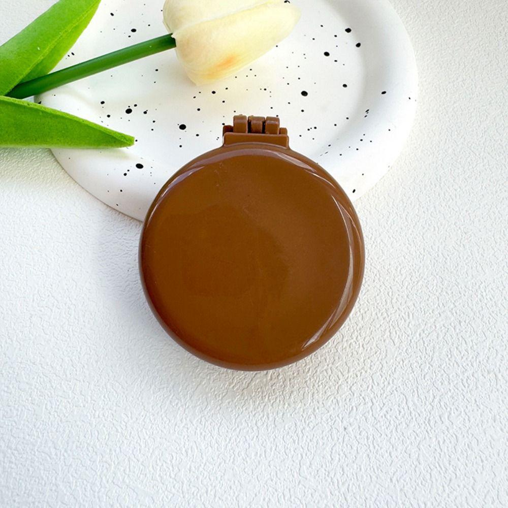 4Pcs Mini Makeup Mirror with Comb Round Pocket Hair Brush Portable Folding Air Bag Comb  Girl Women
