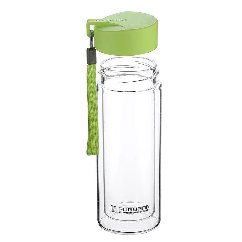 Fuguang Double-Layer Glass Crystal Cup 350ml