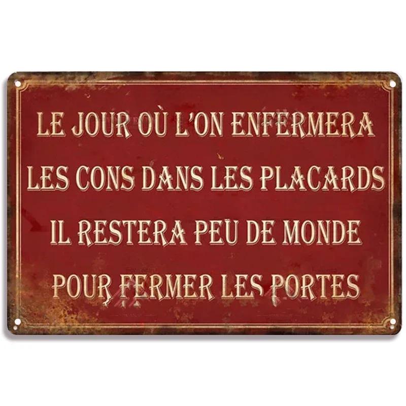 

Vintage Funny Metal Tin Sighs Place des Aperos Plaque For Bar, Pub, Club, Wall Decor, Iron Painting Retro Home Decorative Plate 20x30cm