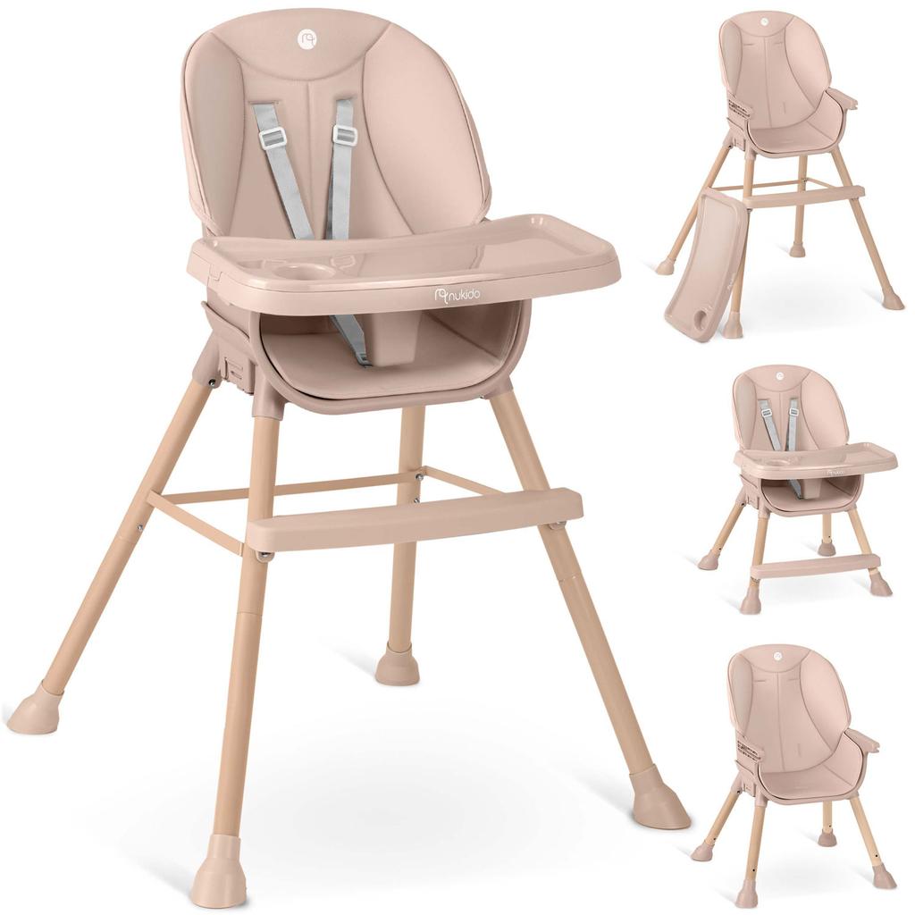 Nukido Tilo Pink Feeding Chair