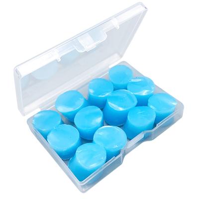 12pcs Ear Plugs Soft Special Clay Small Lightweight Portable Single 0.8cm Diameter Noise Reduction