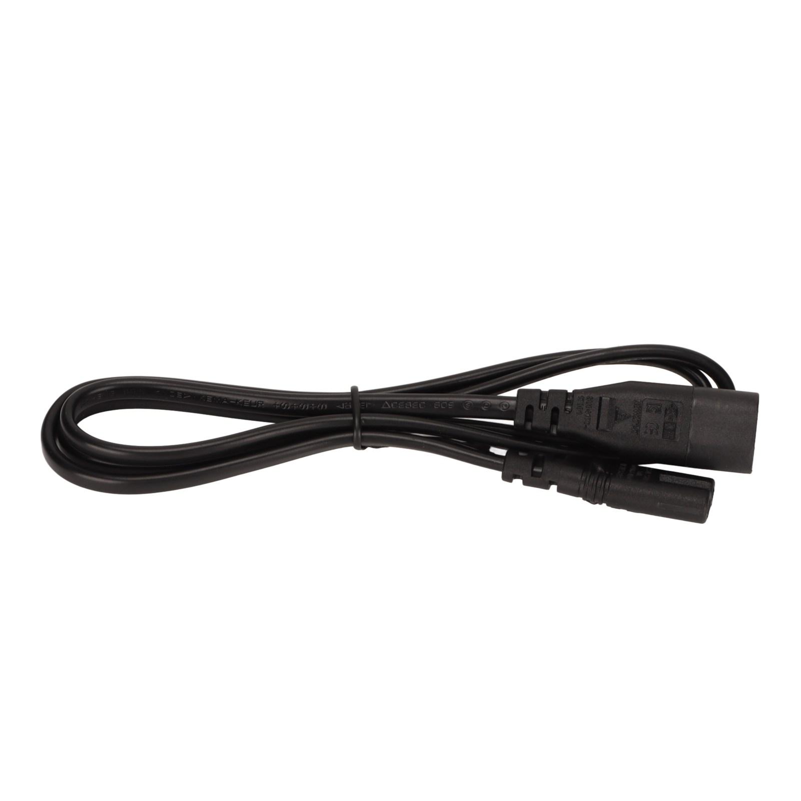 

IEC 320 C8 Plug to C7 Power Cable 3.3 Feet 1500W 2.5A Heat Resistant Waterproof Power Extension