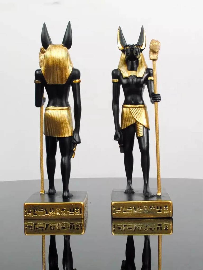 Retro Egyptian Anubis god resin statue ornament,tourist souvenir,home decoration,phone holder,candle holder,refrigerator sticker