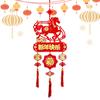 2026 Year Of The Horse Decoration Chinese New Year Decorations Blessing Horse Hanging Tassel Pendant for Spring Festival