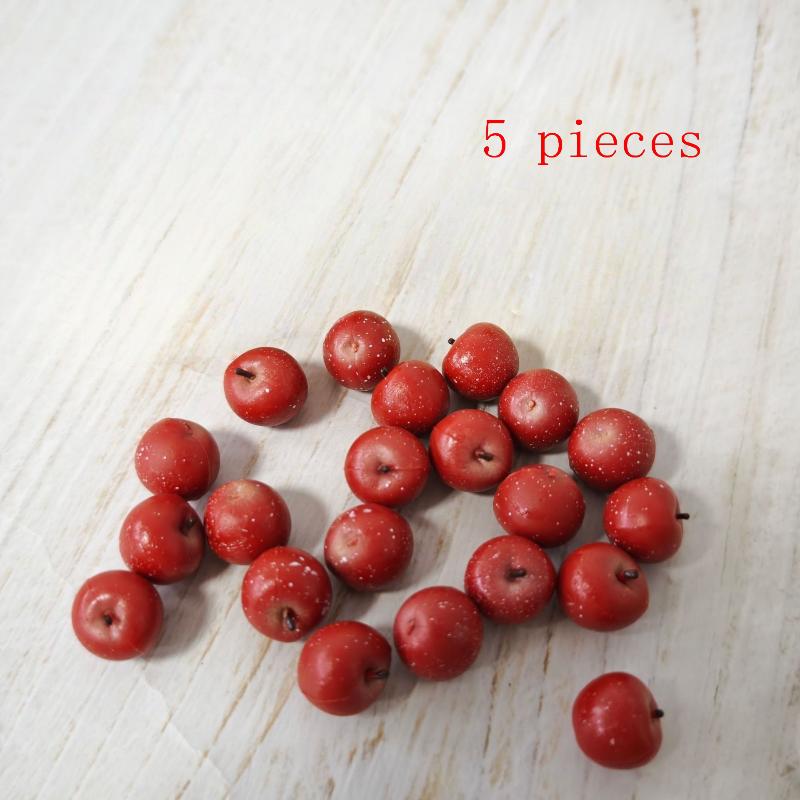 

5/10Pcs Mini Simulated Little Apple Doll Accessories Toys 1/12 Dollhouse Miniature Food Play Scene Decoration