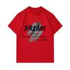 Men's 100% Cotton Crew Neck Short Sleeve T-Shirt, Inspirational Dream Action Bridge Printed Casual Comfortable Lightweight Tee for Daily Wear Street A