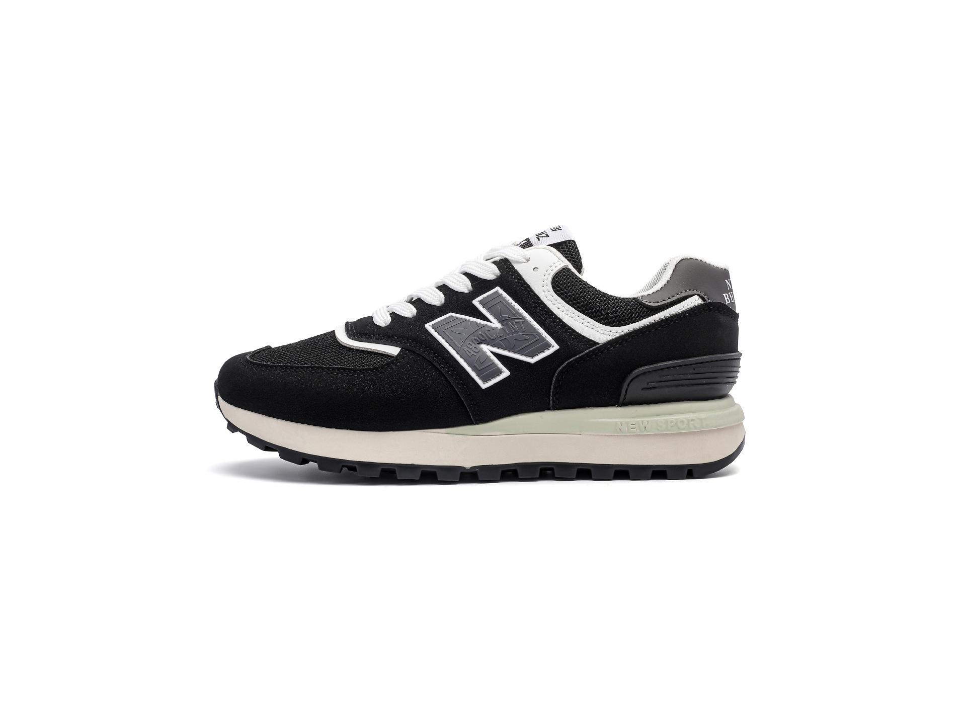 

Класичні чоловічі кросівки New Balance - Ретро унісекс повсякденне спортивне взуття 44 чорний