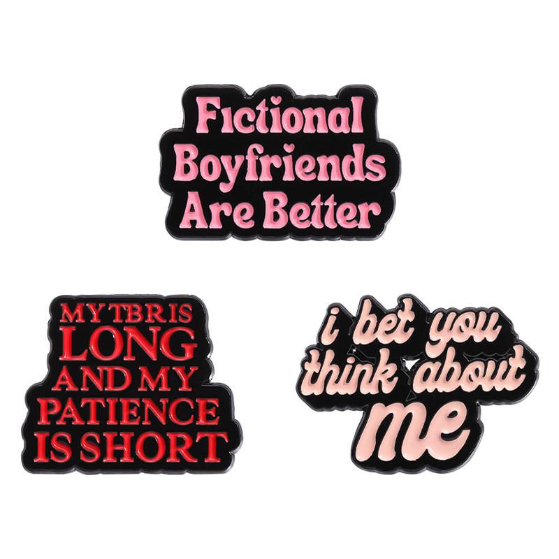 Letter Creative Colorful Brooches For Fashionable Decoration And Personal Flair