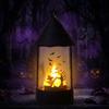 Halloween Decoration Electronic Candle Lantern Pumpkin Luminary Portable Castle Style Party Prop Decor
