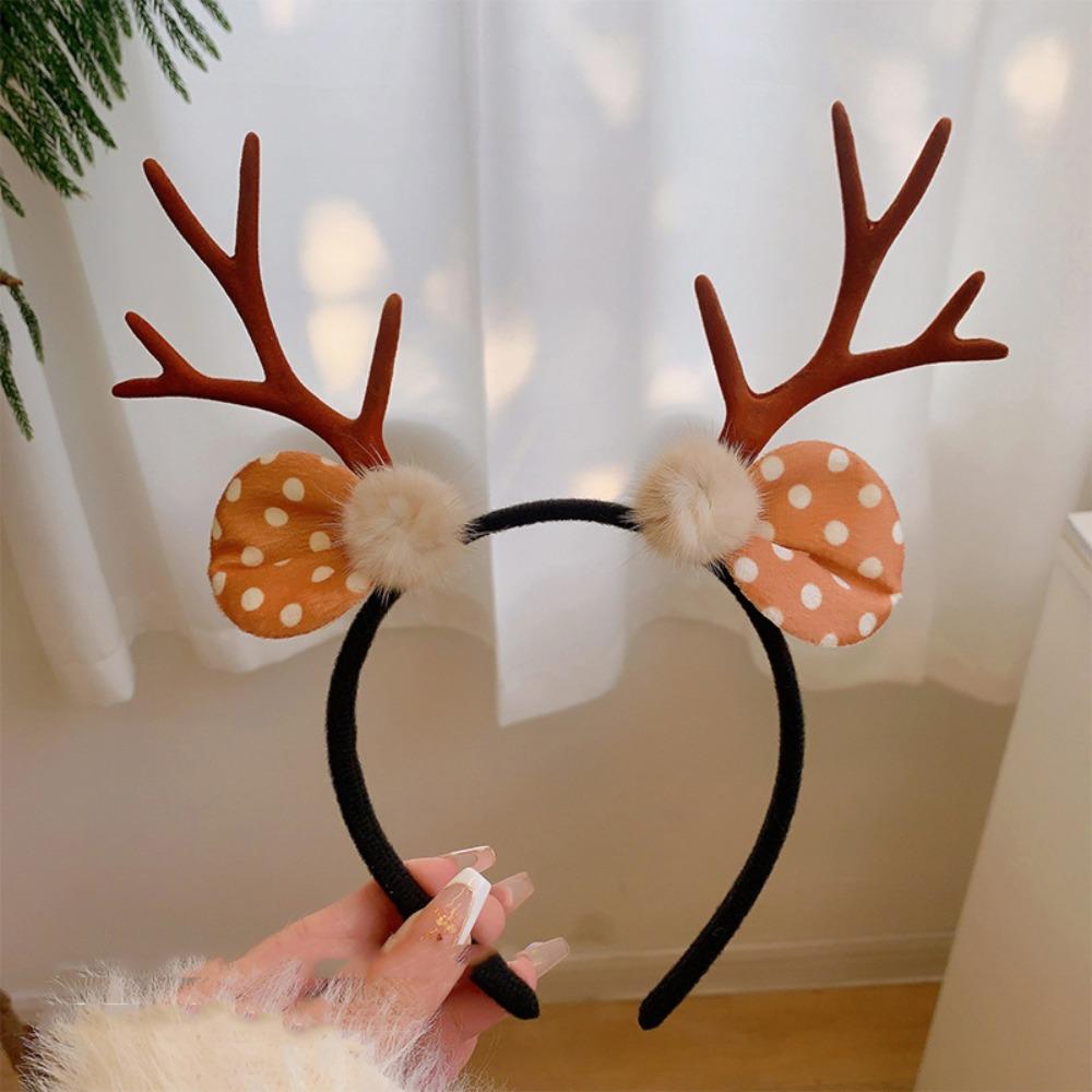 Elk Reindeer Hair Hoop Snowflak Xmas Hairband Cute Christmas Headband New Year