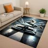 New Mustang Racing Car Logo Moto Living Room Non-Slip Area Rug Carpet for Bedroom Playroom Sofa,Easy Clean Home Decor Doormat