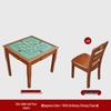 Brangdy Solid Wood Mahjong Table Set with Chairs