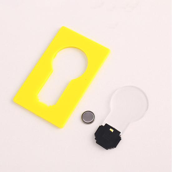 Energy Saving Folding LED Card Light Pocket Card Lamp Battery Powered Easy To Carry Mini Portable Night Lamp