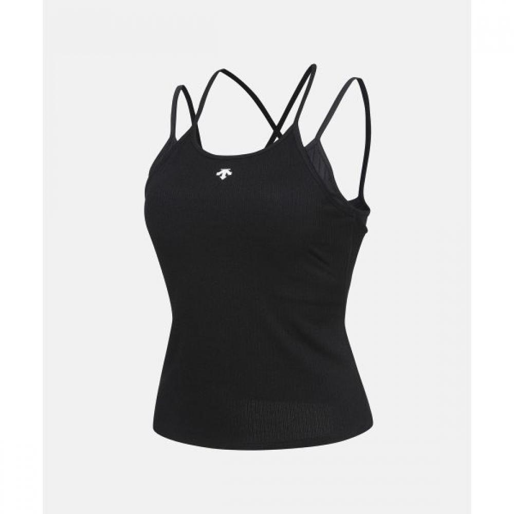 

Descente женский легкий поддерживающий длинный бюстгальтер-топ черный BLK0BLACK/85