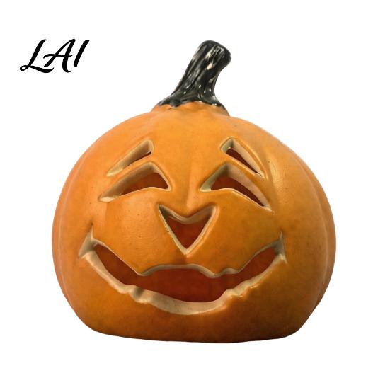 Parties Decorative Light Halloween Creepy Pumpkin Light Jack-O-Lantern Decoration Scary Smiling Night Hollow Lamp for Indoor Outdoor Holiday