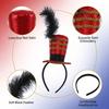 Top Hat Headband, American Independence Day Celebration Costume, Feather Headband, Holiday Party Headband