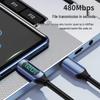 Dual Type-C 120W Fast Charging Cable for Apple 15/16 and Huawei Laptops (6A)