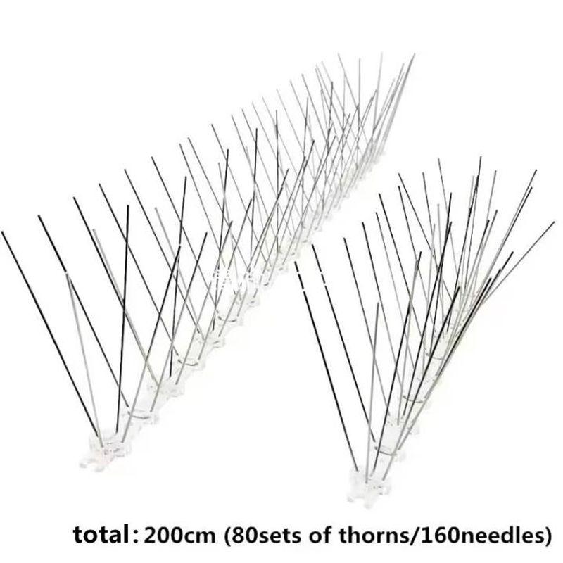 1-10Pcs Pigeon Spikes Stainless Steel Bird Spike Bird Deterrent Wire Spikes Keep Birds Away Proof Nails for Fence Roof Blacony