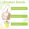 Cute Lemon Dangle Earrings for Women, Resin Yellow Lemon Hoop Earrings Minimal Fashion Fruits Dangling Earring for Women Sweet Earring