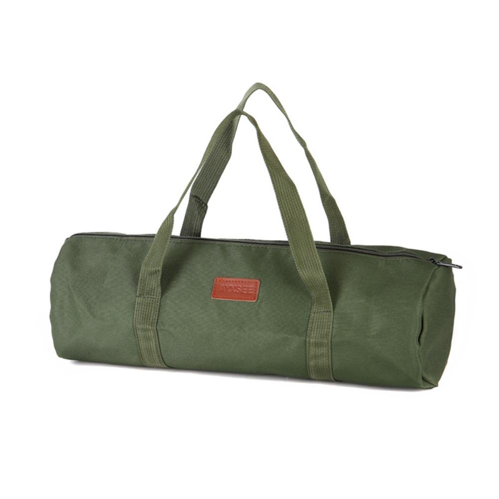 Oxford Cloth Wind Rope Storage Bag Cylindrical Bag Hiking Tool Handbag Outdoor