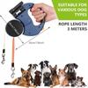 Flexible retractable leash for 2 dogs, double dog leash, ideal pet access, secure walking