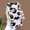 Cute Cartoon Pattern Cream Texture Casing Wavy Edge Soft Silicone Cover Phone Case for Vivo