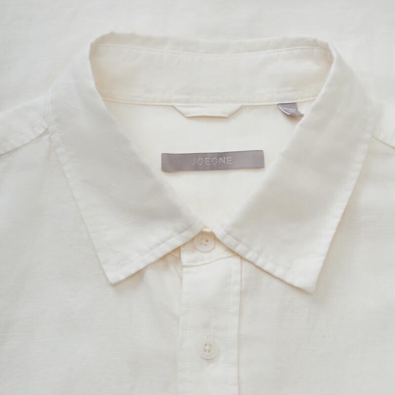 JOEONE Men's Linen Blend Long-Sleeve Shirt