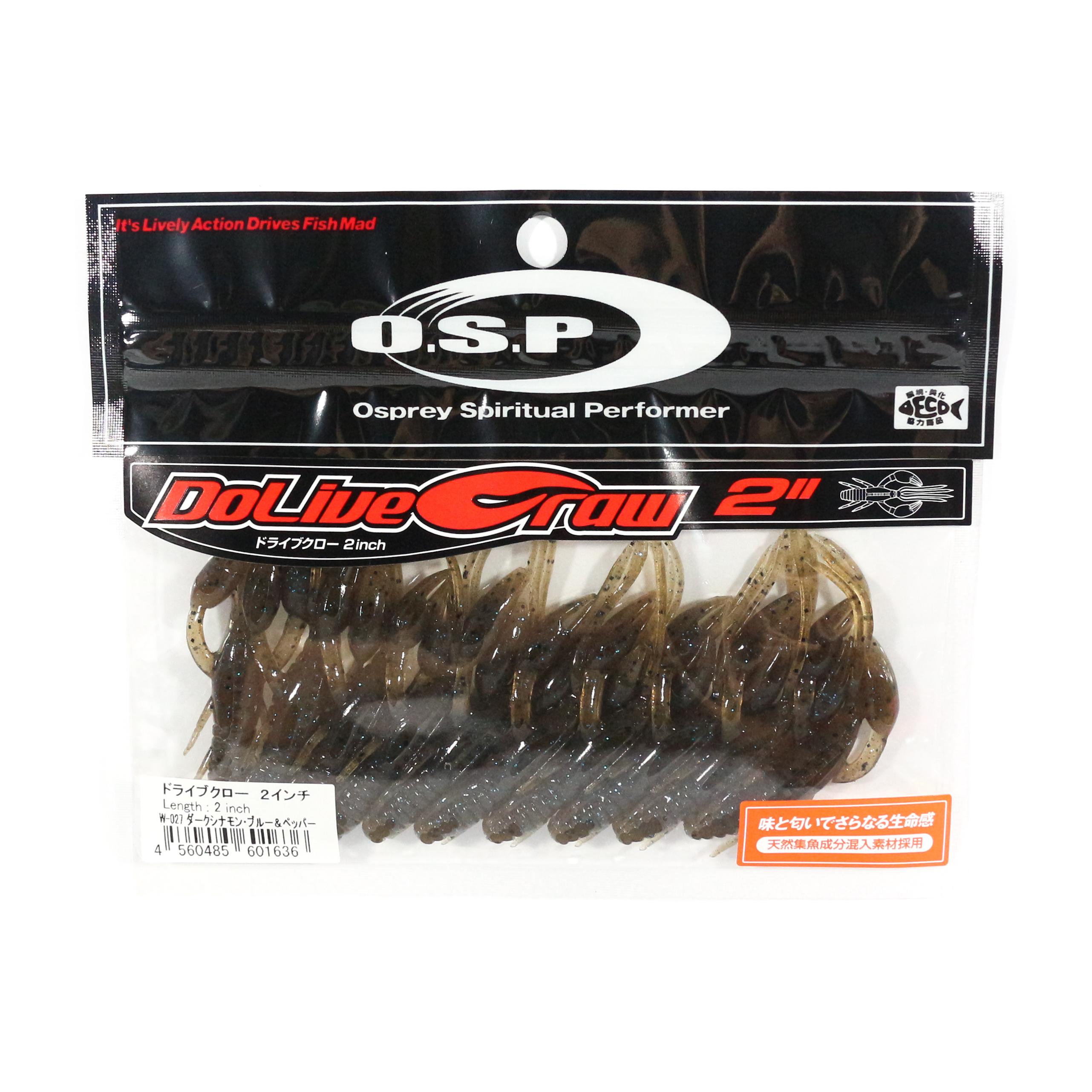 

OSP Soft Lure Dolive Craw 2 Inches W-027 (1636)