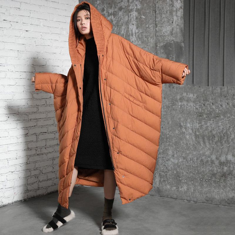 Women`s Plus Size Oversized Batwing Hooded