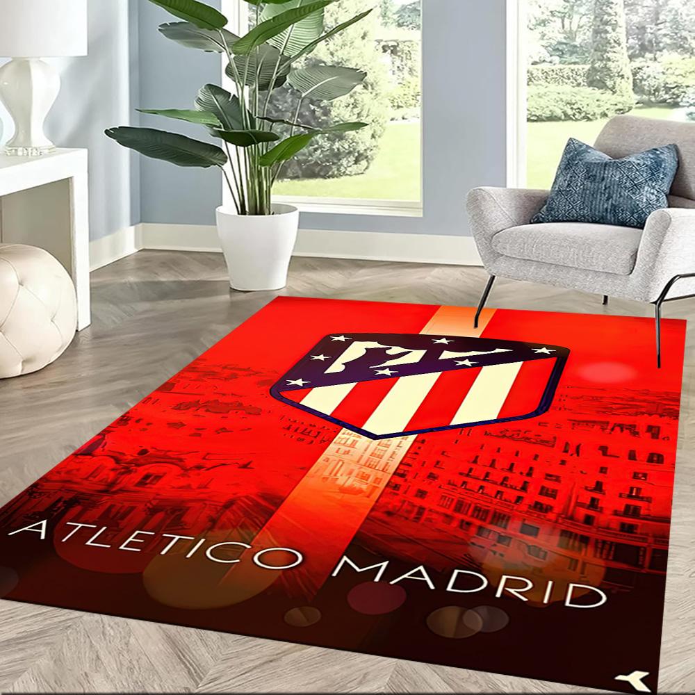 Atletico Madrid Floor Mat Suitable For Study Room Dining Room Game Room Playrooms Antislip Rug Office Home Decor Birthdaychristmas Gift