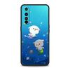 Peach And Goma Cat Phone Case for Realme 8 9 Pro Plus 8i 9i 6 7 GT2 C21 C25 C3 C11 11 Pro 5G Plus Shockproof Silicone Shell Bags