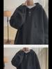 Men's Winter 2024 Casual Knitted Hooded Sweater - Button Design Pullover