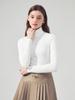 LORDLOAR Slim Zipper Collared T-Shirt White