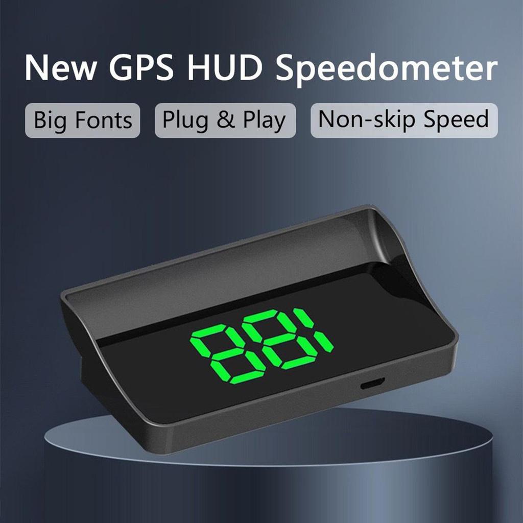 Car Speedometer Display HUD Windshield Projector Digital Auto Speed Monitor For Sedans SUVs Trucks Buses RVs Scooters Bicycles