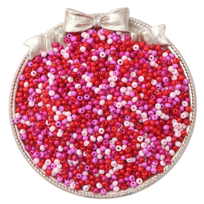 "2/3mm Solid Color Glass Rice Beads for Handmade DIY Jewelry: Bracelets & Necklaces"