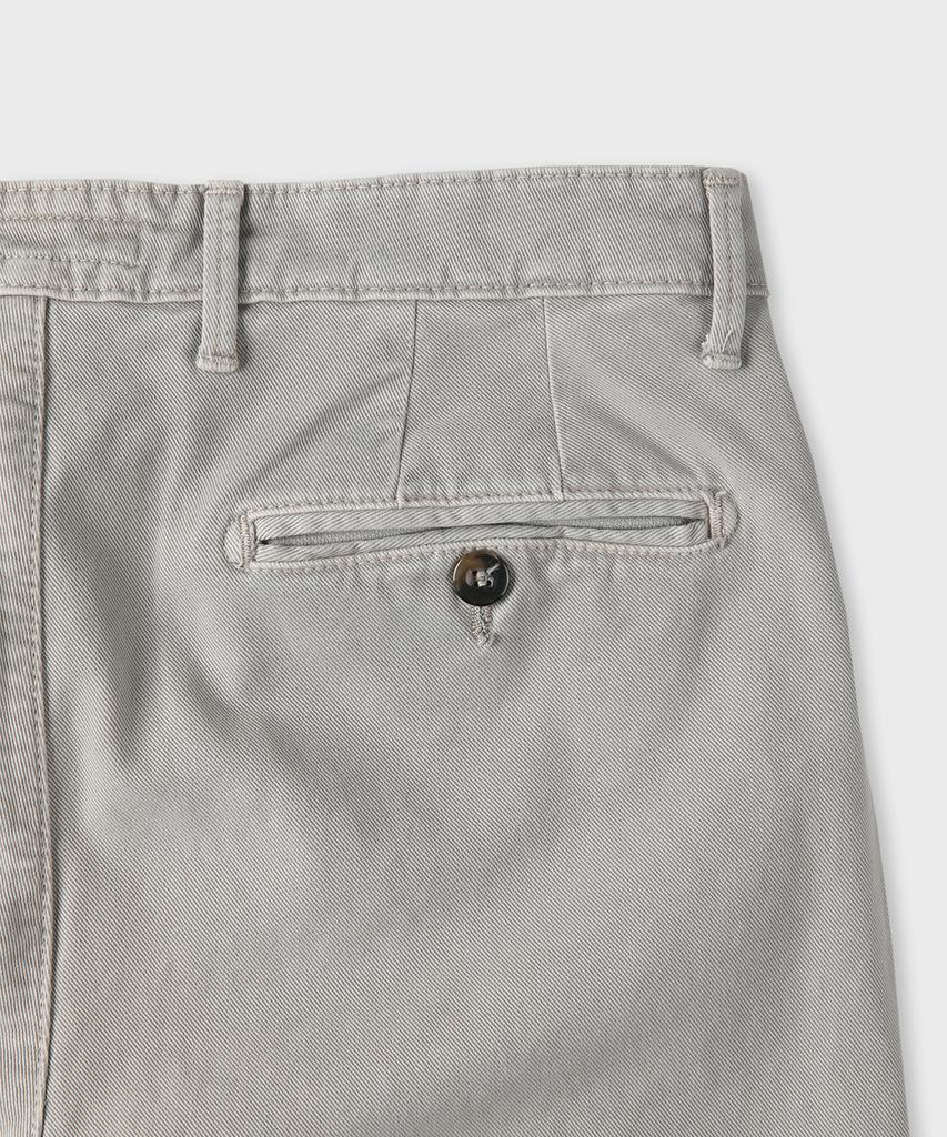 PANICALE Regular Fit Gray Cotton Twill Pants