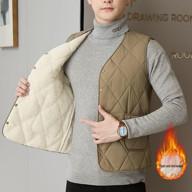 Men's Ultra-Lightweight Cotton Jacket with Stand Collar - Warm, Casual, Versatile Outerwear for Autumn & Winter.