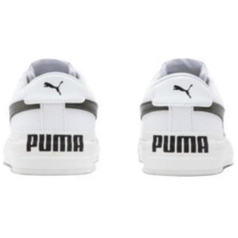 PUMA Bari Casual Unisex Textile Synthetic Leather Comfort Versatile Thin Sole Low Top Skate Shoes White Grey 389383-06