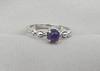 925 Sterling Silver Amethyst Ring, Minimalist Stackable Gemstone Jewelry