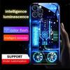 IJzig Blauw LED Licht Telefoonhoesje – Call Flash Glitter Cover voor IPhone Samsung