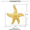 5pcs/Lot French Retro Stainless Steel Seahorse Starfish DIY Charms Women Turtle Elephant Dolphin Necklace Pendant Animal Jewelry