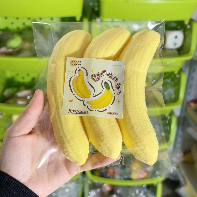 Squeeze Toys Banana Synthetic Slow-Returning Compression Toy For Stress Relief And Sensory Play - Ideal Gift For Students