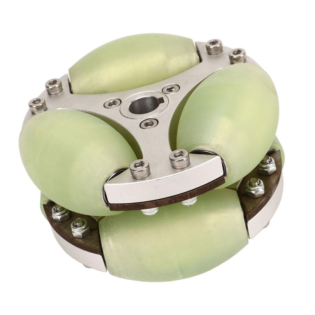 Omni Directional Wheel 100mm 80KG Load Double Row High Hardness Omni Wheel for Robot Car Cart Luggage