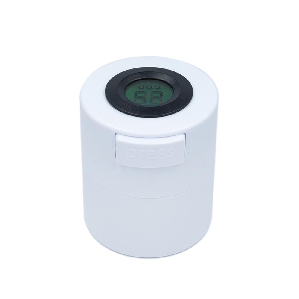 1pcs Plastic Eyelash Glue Storage Tank Temperature Humidity Digital Display Lashes Adhesive Jar
